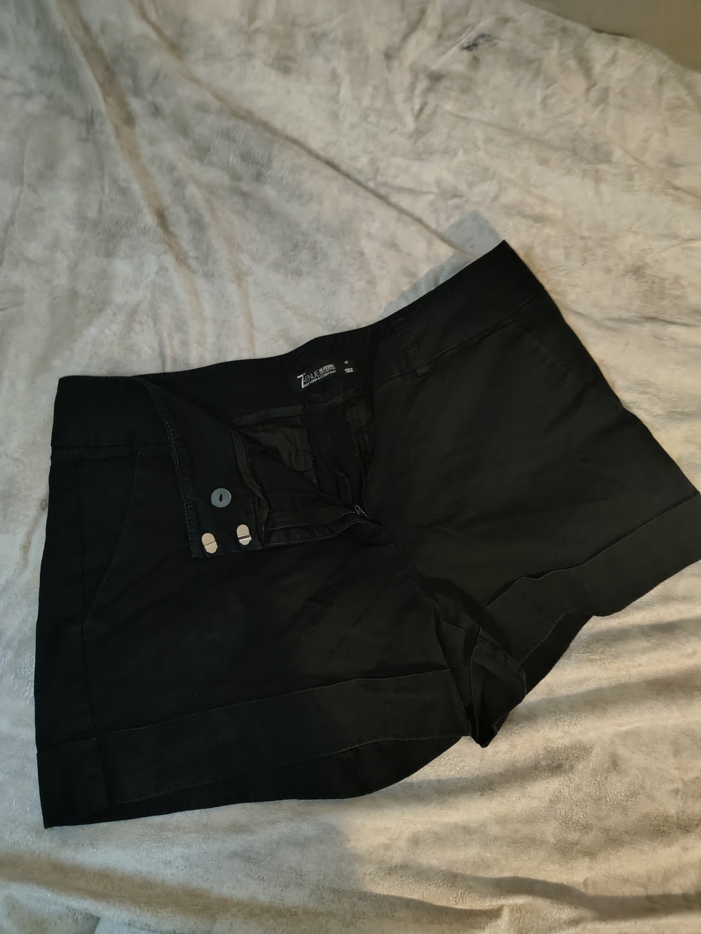 High-Waist Black Women's Tailored Shorts by 7th Avenue